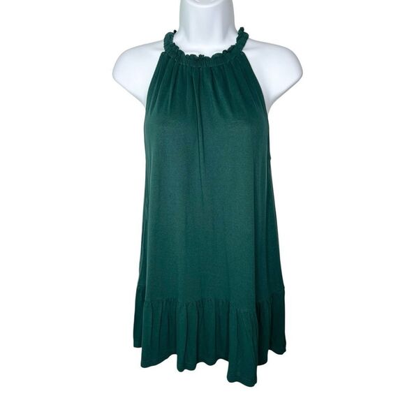 LOFT Women’s S Sleeveless Halter Neck Flounce Tunic Top - Picture 2 of 7